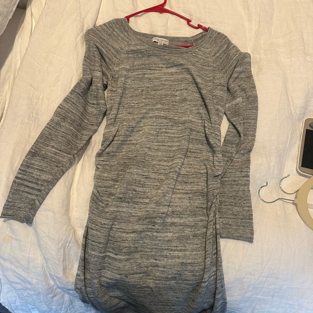 Liz Lange maternity Heather Gray Midi Dress